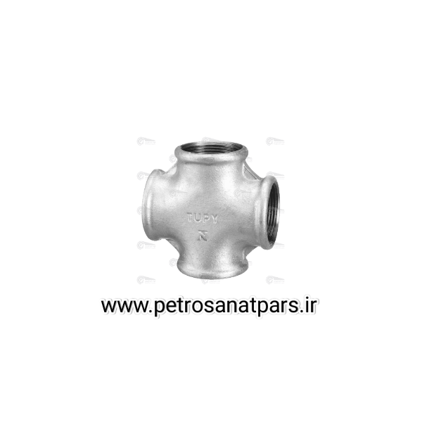 خرید چهار راهی گالوانیزه چدنی TUPY برزیلی با طراحی دقیق و مقاوم در برابر فشار و خوردگی،