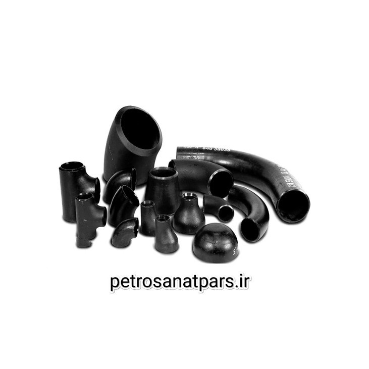 زانویی ۴۵ درجه جوشی فولادی رده ۴۰ سایز ۱/۲ اینچ تا 48 اینج