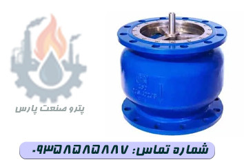 شیر یکطرفه سوپاپی PN10 میراب برای جلوگیری از برگشت جریان سیال با بدنه مقاوم چدن و طراحی فلنجی مناسب خطوط آب و فاضلاب