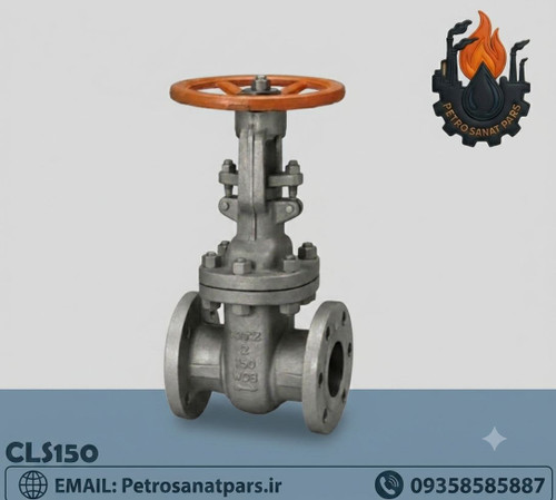 شیر فلکه فولادی کلاس 150 فلنجی ASTM A216 WCB