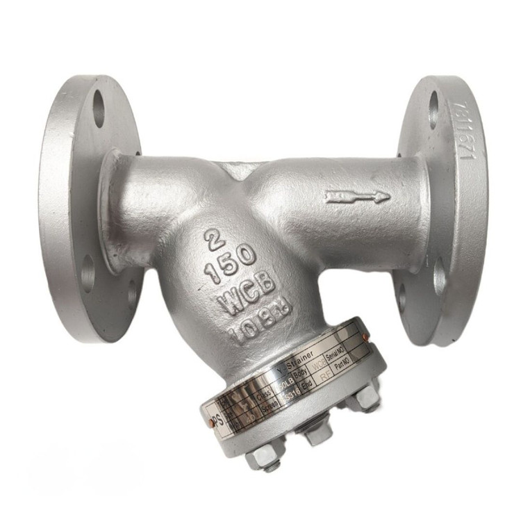 شیر فلکه صافی فولادی کلاس 150 فلنجی ASTM A216 WCB با توری استیل مناسب خطوط نفت و گاز و بخار و آب صنعتی
